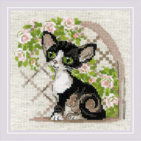 Kreuzstichset „Cornish Rex Kitten“ 15x15 SR2121