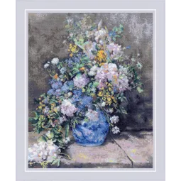 Kit de point de croix « Bouquet de printemps d'après le tableau de P. A. Renoir » 40x50 SR2137