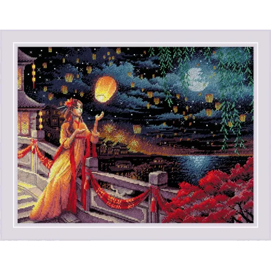 Cross stitch kit "Lantern Festival" 40x30 SR2144