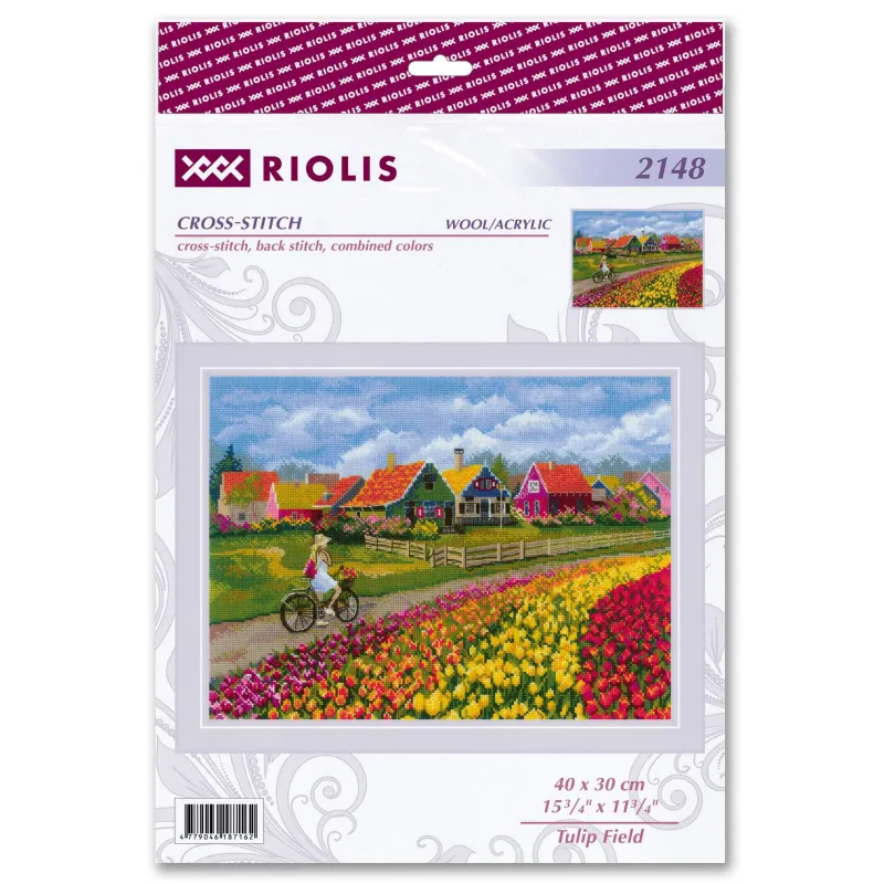 Cross stitch kit "Tulip Field" 40x30 SR2148