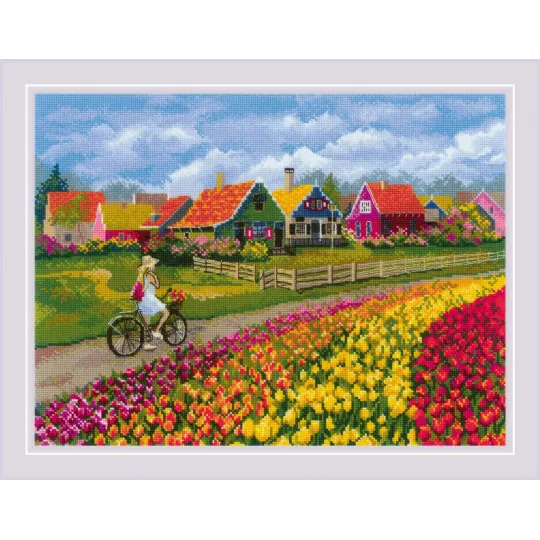 Kreuzstich-Set „Tulpenfeld“ 40x30 SR2148