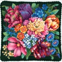 Kit point de croix "Splendeur Florale" 36x36cm D72-120011