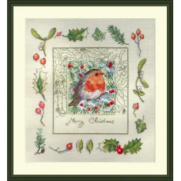 Le rouge-gorge de Noël 26x27,5 SK224