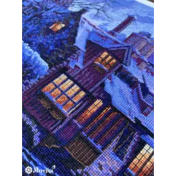 Kryželiu siuvinėjimo rinkinys „Šiaurės Venecija“ 57,5x28 SK211