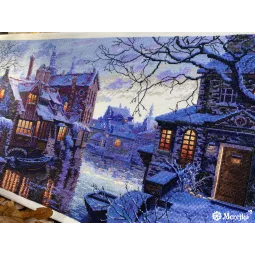 Kryželiu siuvinėjimo rinkinys „Šiaurės Venecija“ 57,5x28 SK211