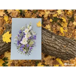 Вышивка крестом "Белая лилия" 39x27 SK223