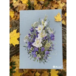 Kreuzstich "Die Weiße Schwertlilie" 39x27 SK223