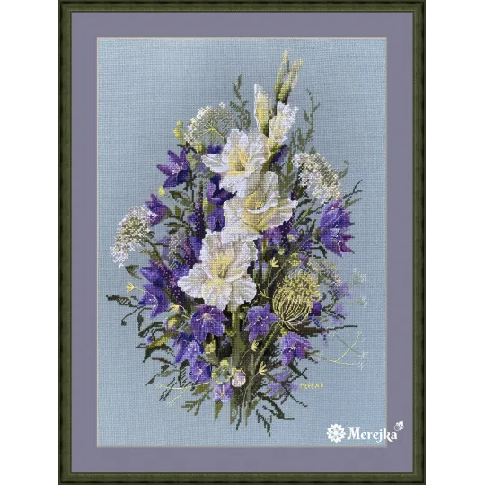 Cross-stitch "The White Sword Lily" 39x27 SK223