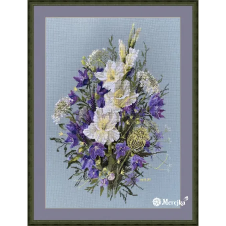 Cross-stitch "The White Sword Lily" 39x27 SK223