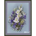 Cross-stitch "The White Sword Lily" 39x27 SK223