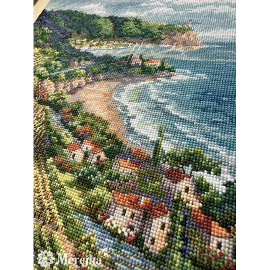 Siuvinėjimo kryželiu rinkinys Coastline View 33,5x25 SK226