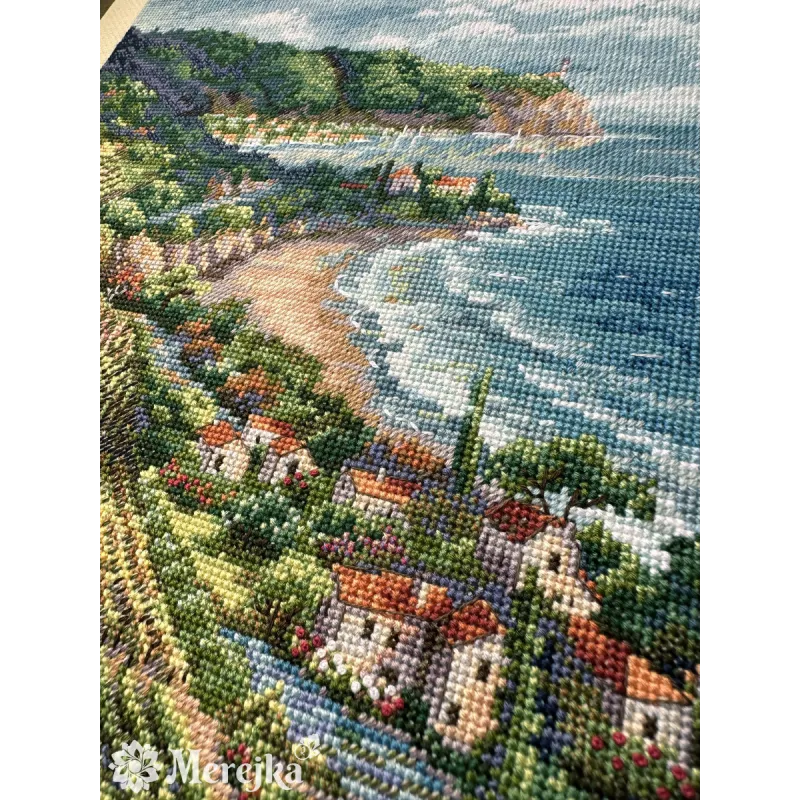 Siuvinėjimo kryželiu rinkinys Coastline View 33,5x25 SK226