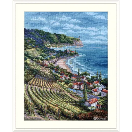 Cross stitch kit Coastline View 33,5x25 SK226