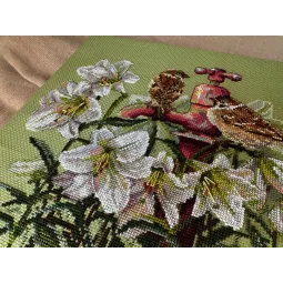 Cross stitch kit Among the Lilies 25x28 SK229