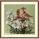 Kit point de croix Parmi les lys 25x28 SK229