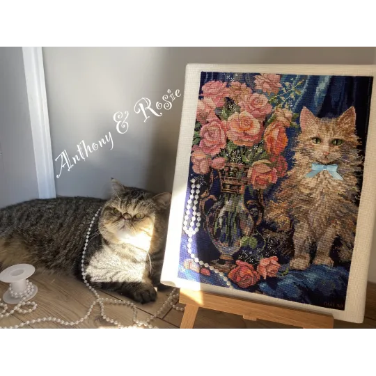 Cross stitch kit "Rosie" 22,5x30 cm SK236