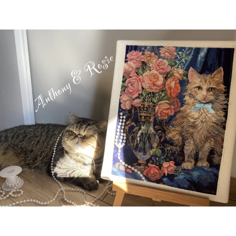 Cross stitch kit "Rosie" 22,5x30 cm SK236