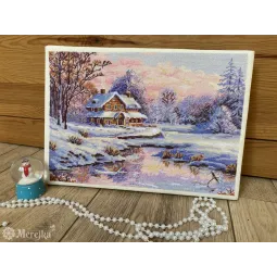 Kreuzstich-Set "Der erste Schnee" 20x29 cm SK240