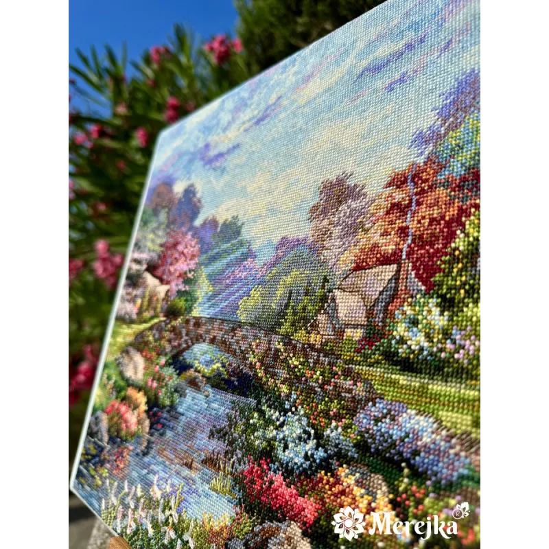 Kit de point de croix "Gloire du Printemps" 30x38 SK233