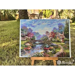 Kreuzstich-Set "Frühlingspracht" 30x38 SK233