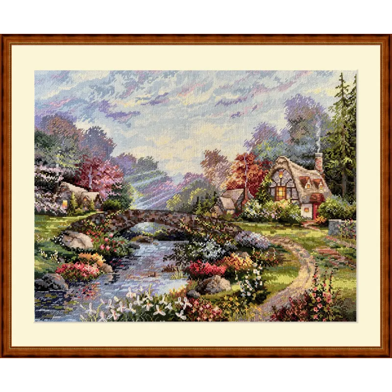 Kit de point de croix "Gloire du Printemps" 30x38 SK233