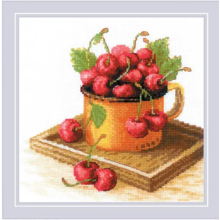 Cross stitch kit "Ripe Cherry" 20x20 SR2169