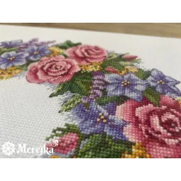 Cross stitch kit "Rose Wreath" SK238