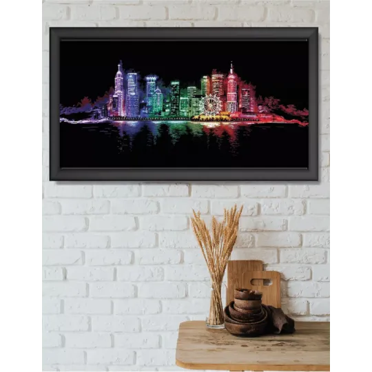 Ville de nuit 95*45 cm SANN-16