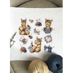 Échantillon. Brodeuse de lama SANS-62