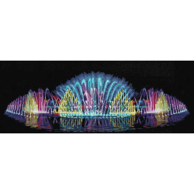 Cross-stitch kit "Singing fountain"  59 x 19 cm SANP-62