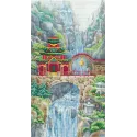 Cross-stitch kit "Waterfall temple" SANV-39