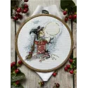 Cross stitch kit Happiness under the moon SANL-21