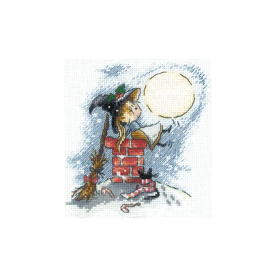 Cross stitch kit Happiness under the moon SANL-21