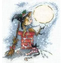 Cross stitch kit Happiness under the moon SANL-21