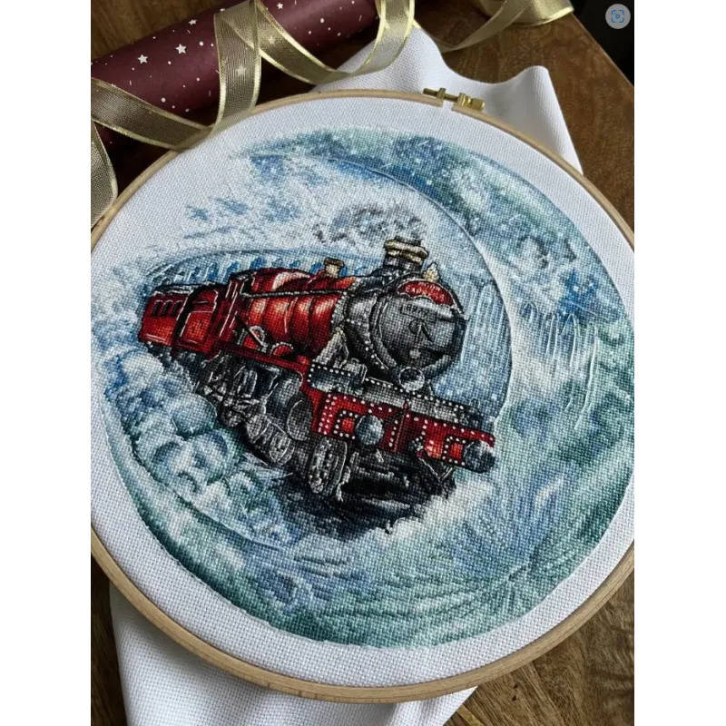 Cross stitch kit "Moon train" SANL-18