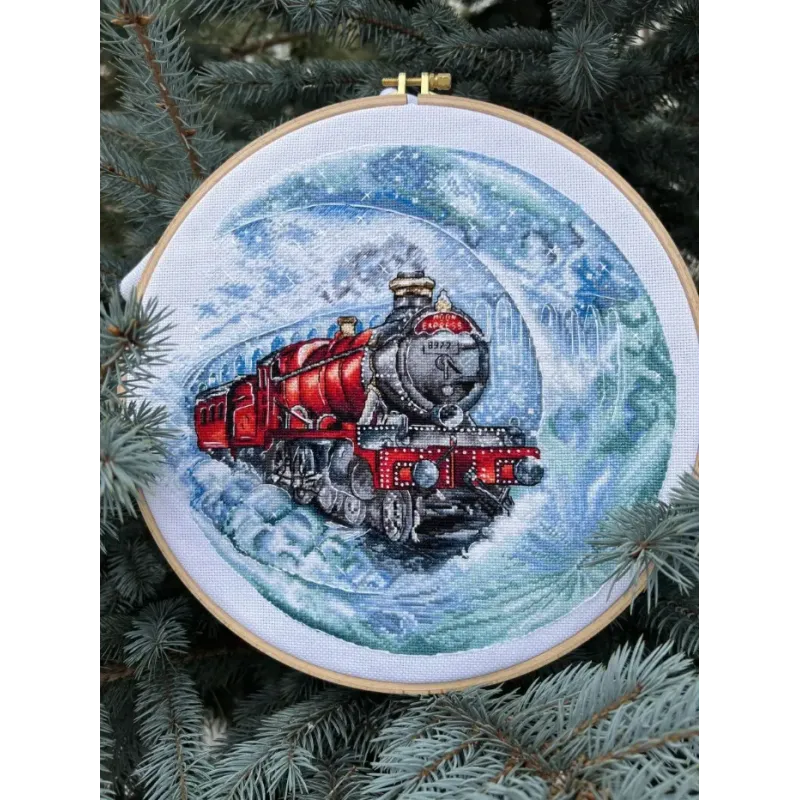 Cross stitch kit "Moon train" SANL-18