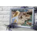 Cross stitch kit "Girl and ducks" S/Z061