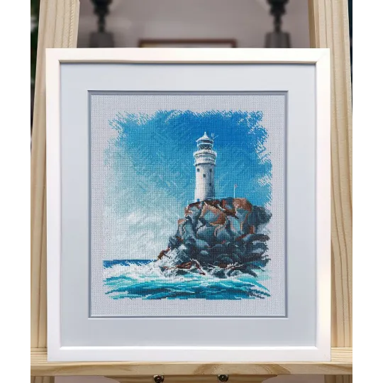 Cross stitch kit "Lighthouse on the rock" S1572