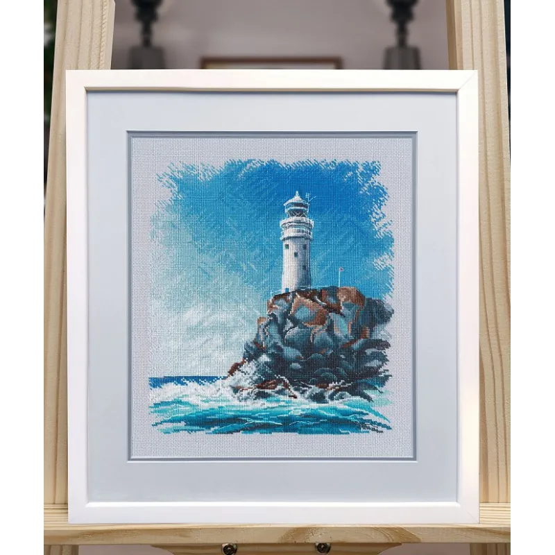 Cross stitch kit "Lighthouse on the rock" S1572