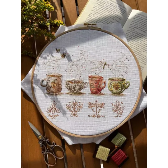 Cross stitch kit "Tea lovers" SANTS-10