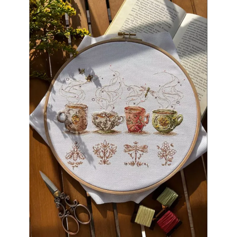 Cross stitch kit "Tea lovers" SANTS-10