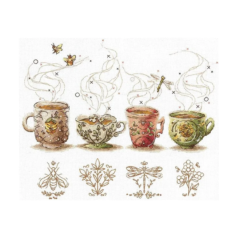 Cross stitch kit "Tea lovers" SANTS-10