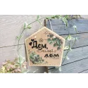 Cross-stich on wooden base "Home Sweet Home" SO-079