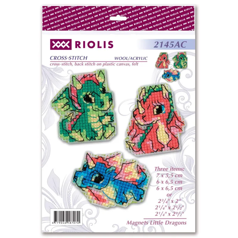 Cross stitch kit Little Dragons SR2145AC