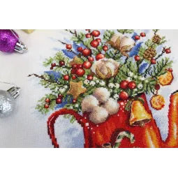 Kit de point de croix "Goûter de fête" SNV-844
