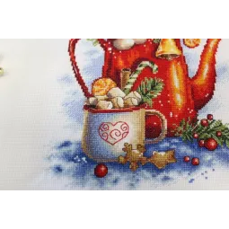 Kit de point de croix "Goûter de fête" SNV-844