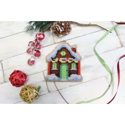 Weihnachtsbaumschmuck. Gemütliches Haus SO-072