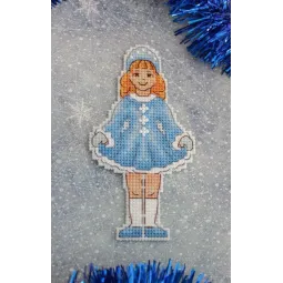 Neujahr. Schneeflocke Mädchen SR-902