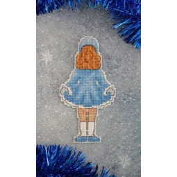 Neujahr. Schneeflocke Mädchen SR-902