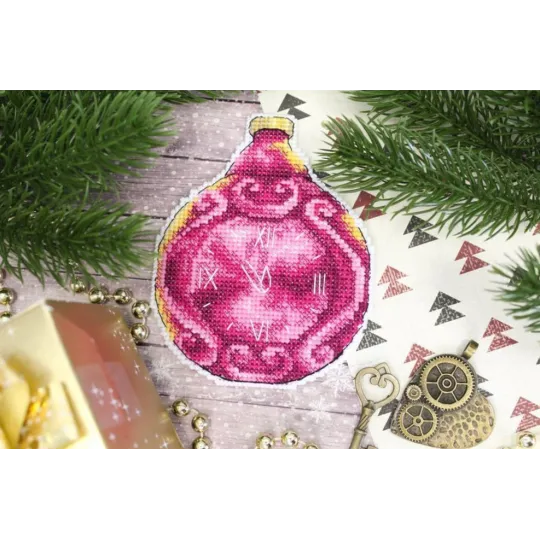 Christmas tree decoration. Clock SR-907